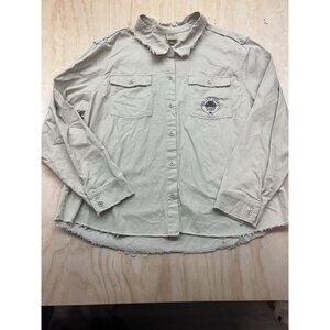 Disney Her Our Universe Indiana‎ Jones Patch Utility Overshirt Shacket 4XL